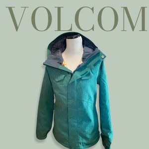 VOLCOM Women’s Insulated Teal Jacket | Size Small